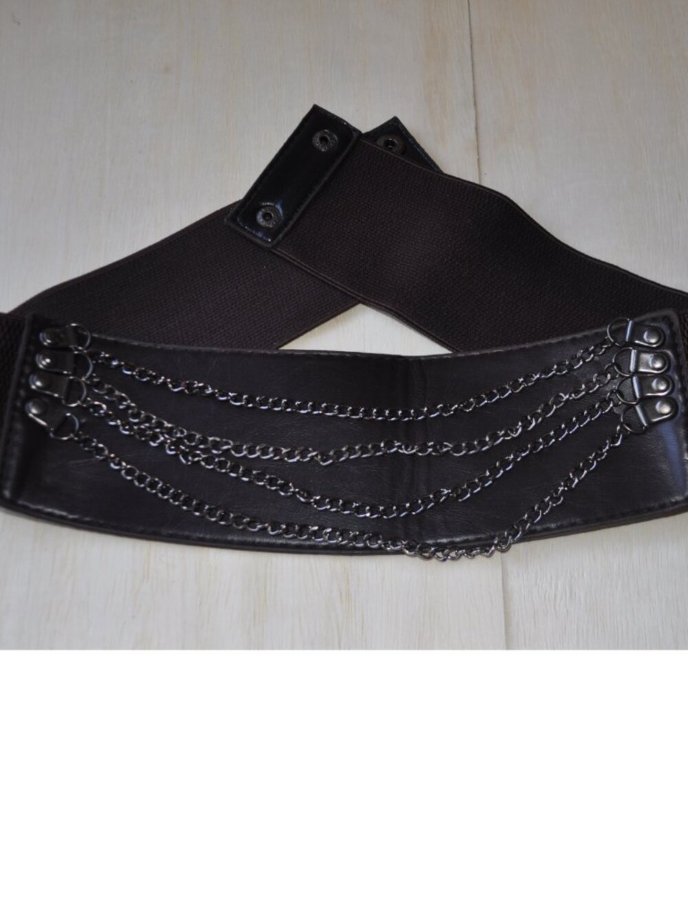 Women's Belt retro vintage Stretch Wide Waist This is a brown rocker-style belt